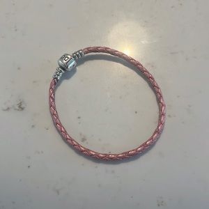 Pandora Pink Braid Bracelet